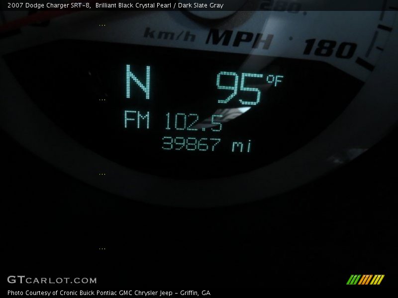 Brilliant Black Crystal Pearl / Dark Slate Gray 2007 Dodge Charger SRT-8