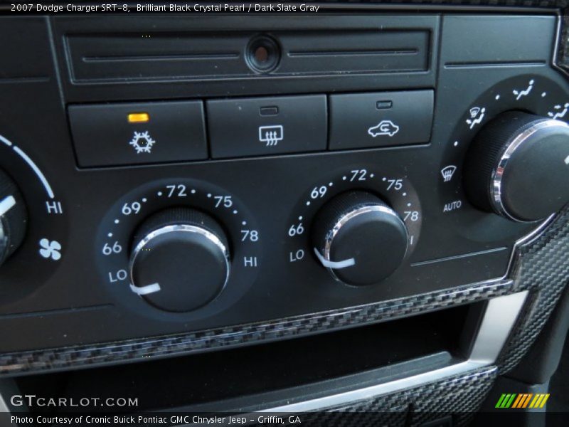 Brilliant Black Crystal Pearl / Dark Slate Gray 2007 Dodge Charger SRT-8