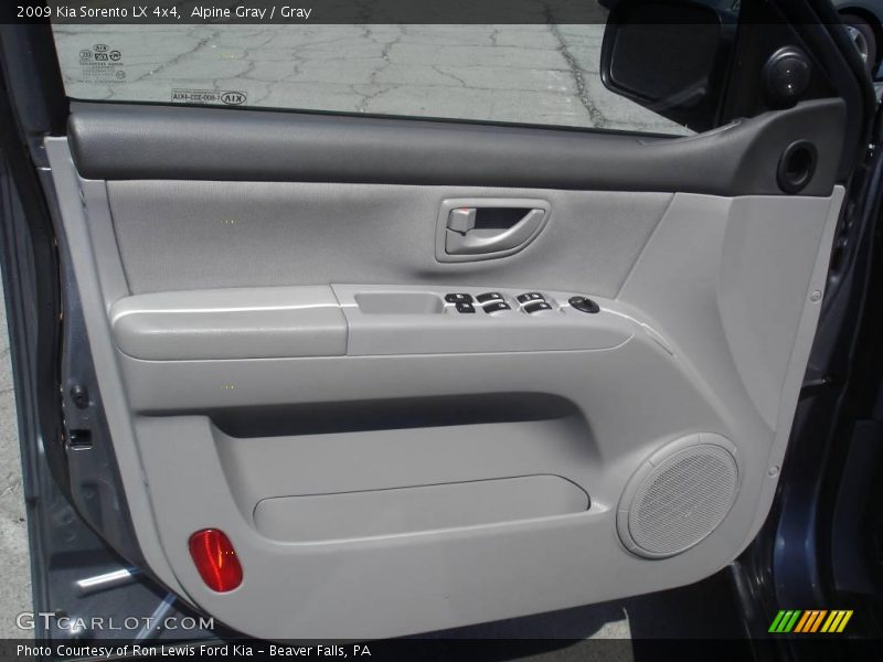 Alpine Gray / Gray 2009 Kia Sorento LX 4x4