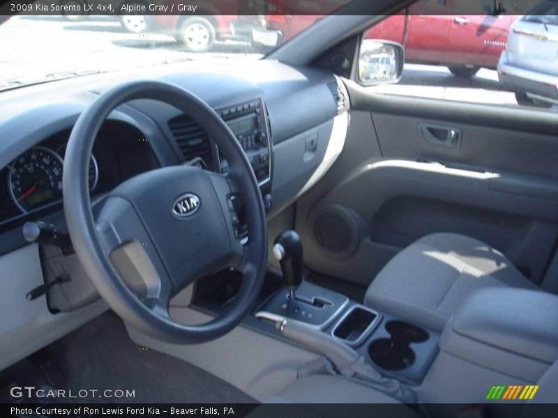 Alpine Gray / Gray 2009 Kia Sorento LX 4x4