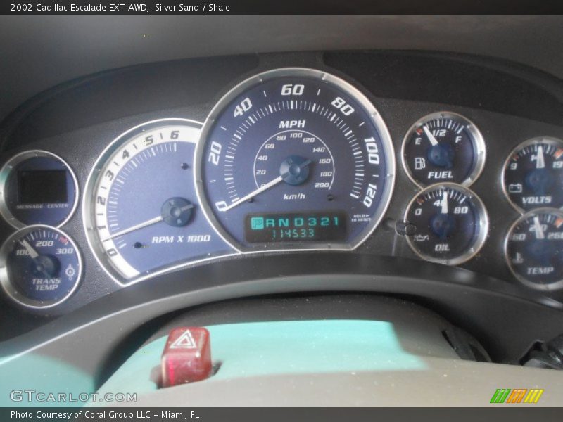 Silver Sand / Shale 2002 Cadillac Escalade EXT AWD