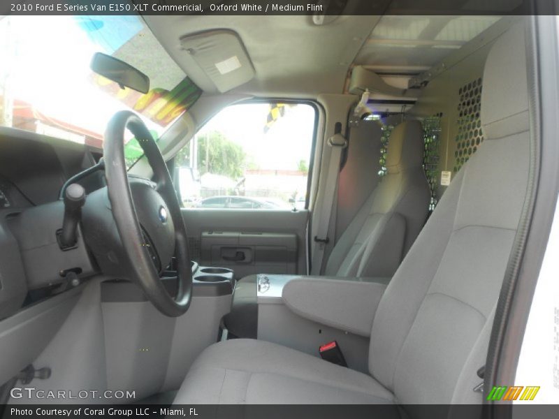 Oxford White / Medium Flint 2010 Ford E Series Van E150 XLT Commericial