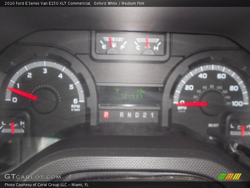 Oxford White / Medium Flint 2010 Ford E Series Van E150 XLT Commericial