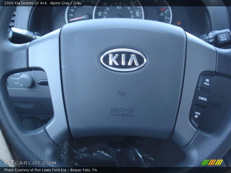 Alpine Gray / Gray 2009 Kia Sorento LX 4x4