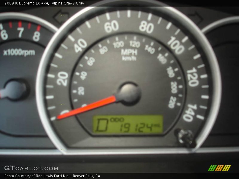 Alpine Gray / Gray 2009 Kia Sorento LX 4x4