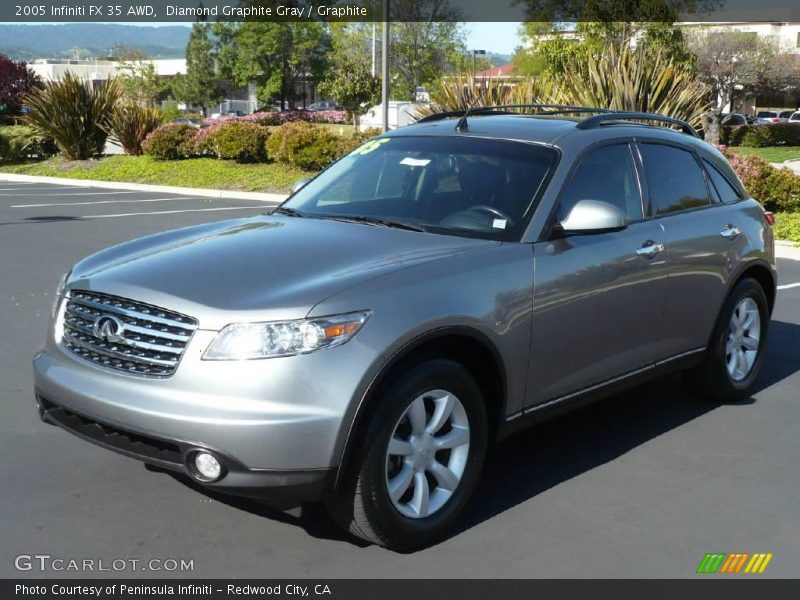 Diamond Graphite Gray / Graphite 2005 Infiniti FX 35 AWD