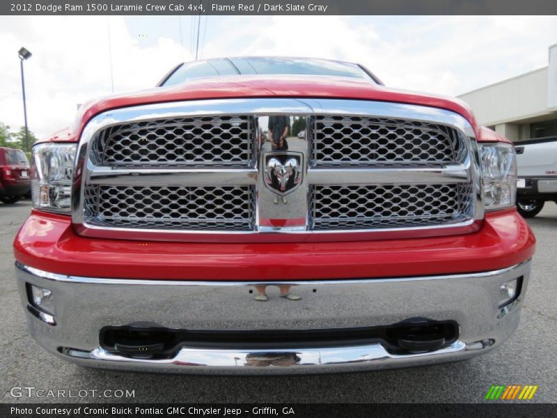 Flame Red / Dark Slate Gray 2012 Dodge Ram 1500 Laramie Crew Cab 4x4