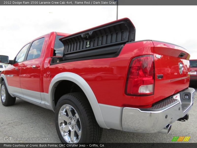 Flame Red / Dark Slate Gray 2012 Dodge Ram 1500 Laramie Crew Cab 4x4