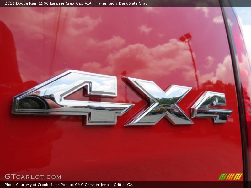 Flame Red / Dark Slate Gray 2012 Dodge Ram 1500 Laramie Crew Cab 4x4