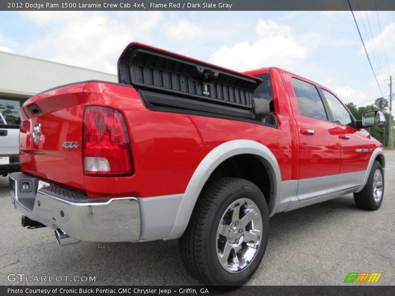 Flame Red / Dark Slate Gray 2012 Dodge Ram 1500 Laramie Crew Cab 4x4