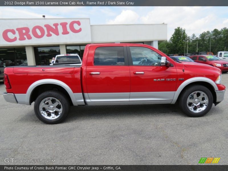 Flame Red / Dark Slate Gray 2012 Dodge Ram 1500 Laramie Crew Cab 4x4