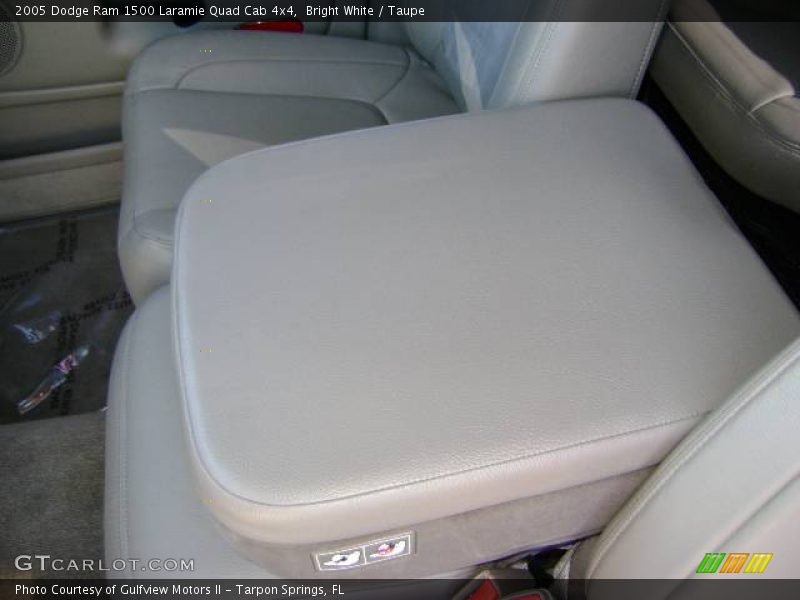 Bright White / Taupe 2005 Dodge Ram 1500 Laramie Quad Cab 4x4