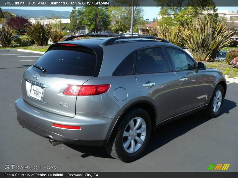 Diamond Graphite Gray / Graphite 2005 Infiniti FX 35 AWD