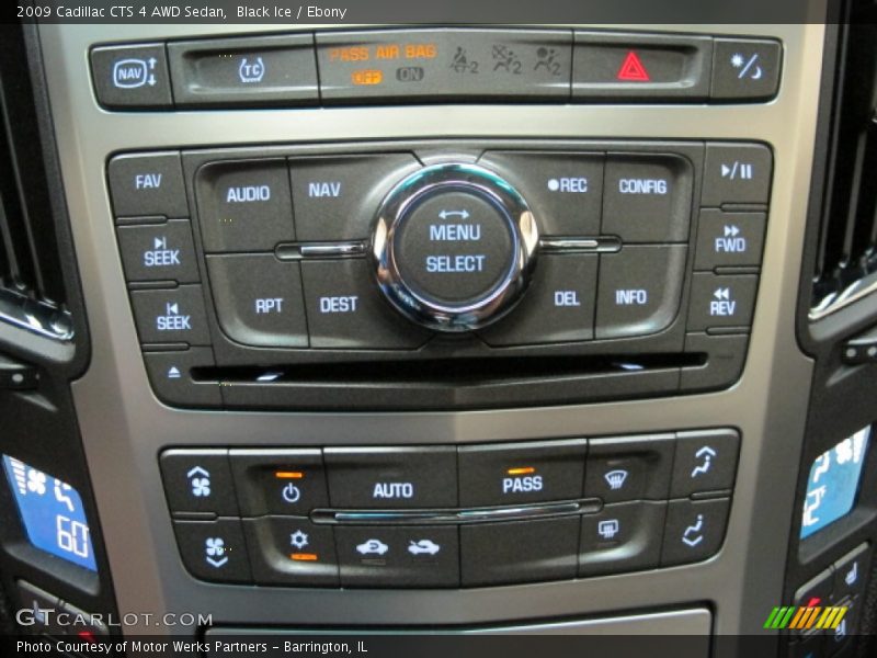 Controls of 2009 CTS 4 AWD Sedan