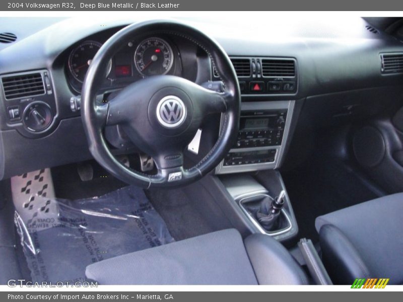 Deep Blue Metallic / Black Leather 2004 Volkswagen R32