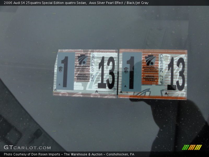 Avus Silver Pearl Effect / Black/Jet Gray 2006 Audi S4 25quattro Special Edition quattro Sedan