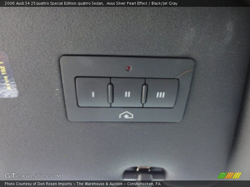Controls of 2006 S4 25quattro Special Edition quattro Sedan