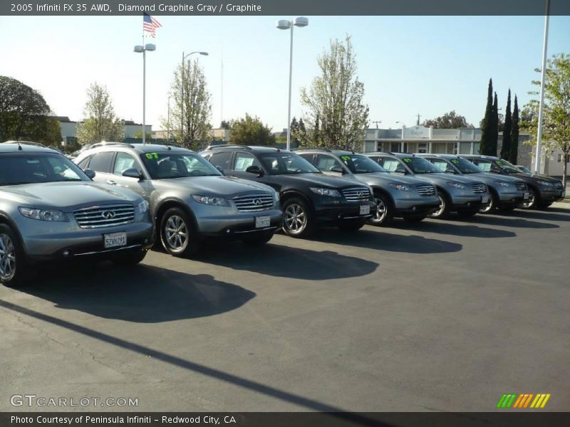 Diamond Graphite Gray / Graphite 2005 Infiniti FX 35 AWD