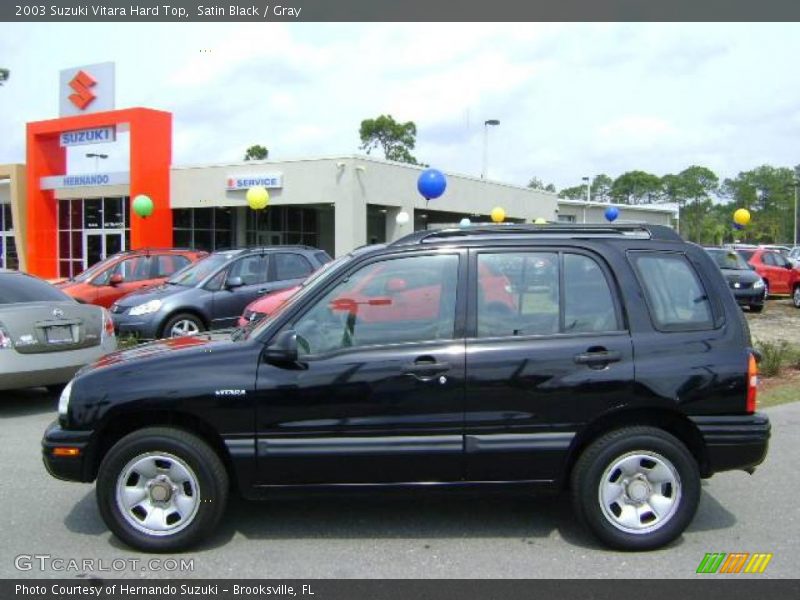 Satin Black / Gray 2003 Suzuki Vitara Hard Top