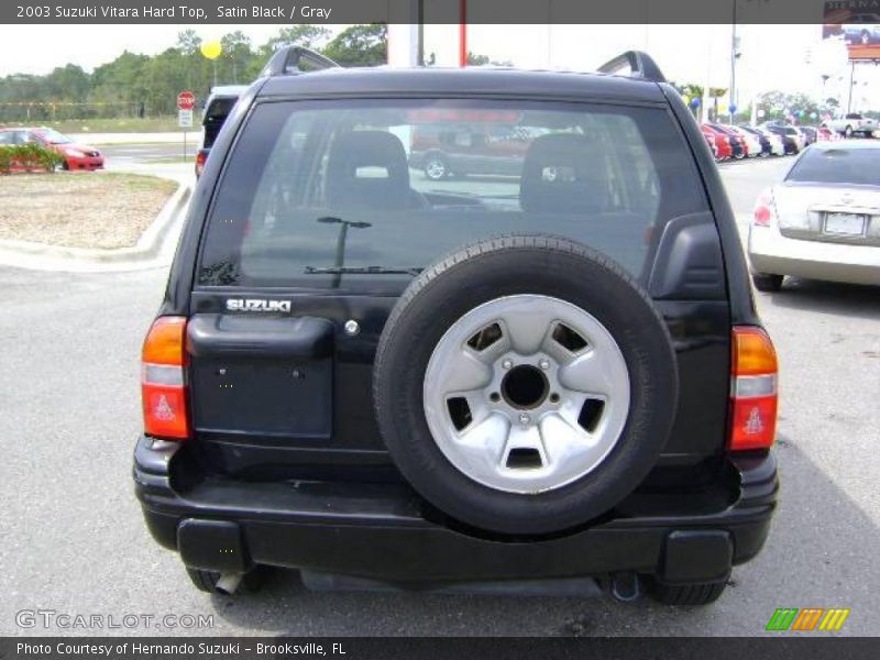 Satin Black / Gray 2003 Suzuki Vitara Hard Top