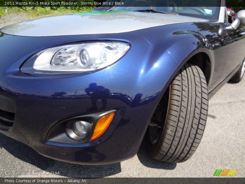 Stormy Blue Mica / Black 2011 Mazda MX-5 Miata Sport Roadster
