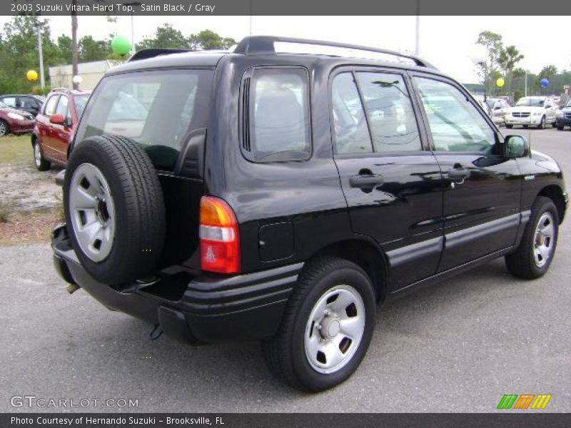 Satin Black / Gray 2003 Suzuki Vitara Hard Top