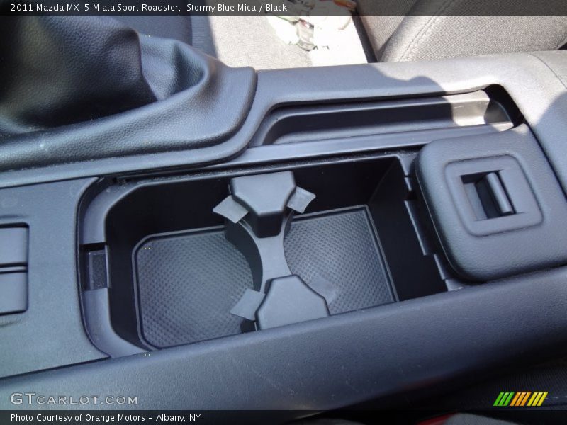Stormy Blue Mica / Black 2011 Mazda MX-5 Miata Sport Roadster