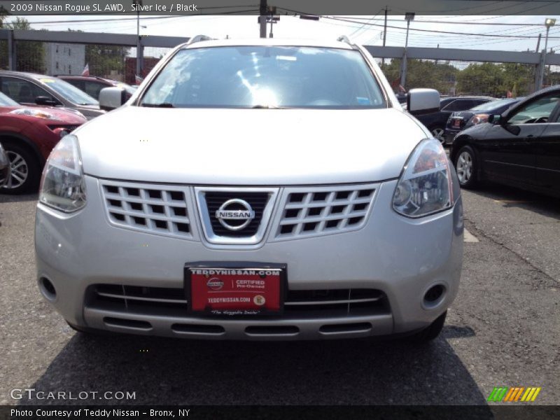 Silver Ice / Black 2009 Nissan Rogue SL AWD