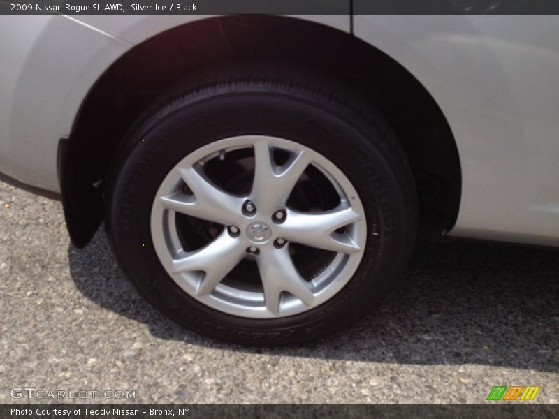 Silver Ice / Black 2009 Nissan Rogue SL AWD