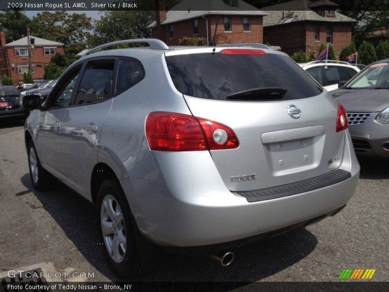 Silver Ice / Black 2009 Nissan Rogue SL AWD