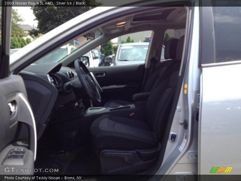 Silver Ice / Black 2009 Nissan Rogue SL AWD