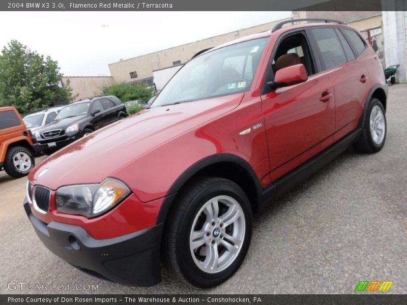 Flamenco Red Metallic / Terracotta 2004 BMW X3 3.0i