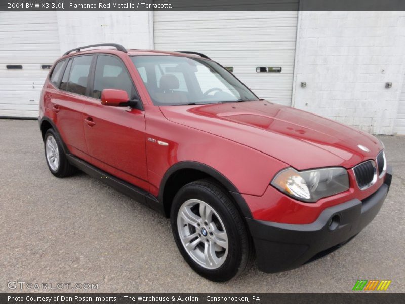 Flamenco Red Metallic / Terracotta 2004 BMW X3 3.0i