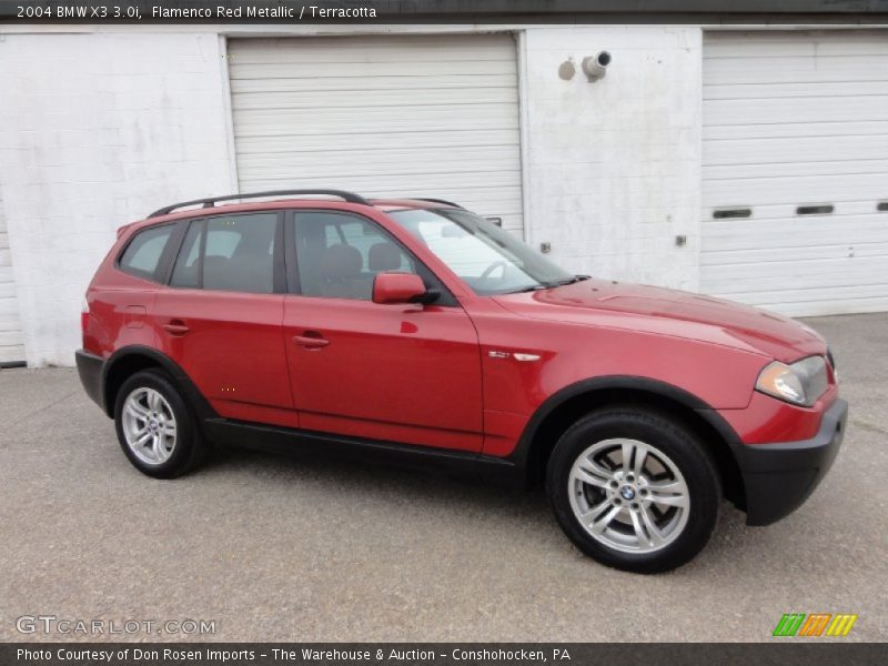 Flamenco Red Metallic / Terracotta 2004 BMW X3 3.0i