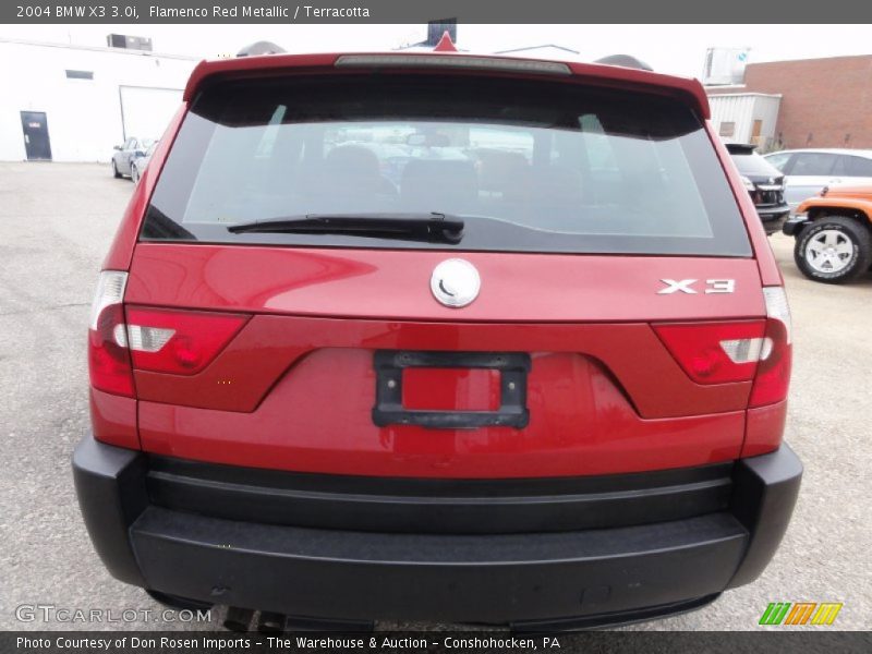 Flamenco Red Metallic / Terracotta 2004 BMW X3 3.0i
