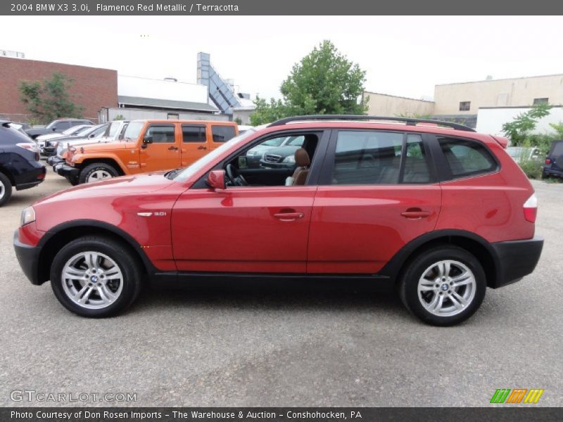  2004 X3 3.0i Flamenco Red Metallic