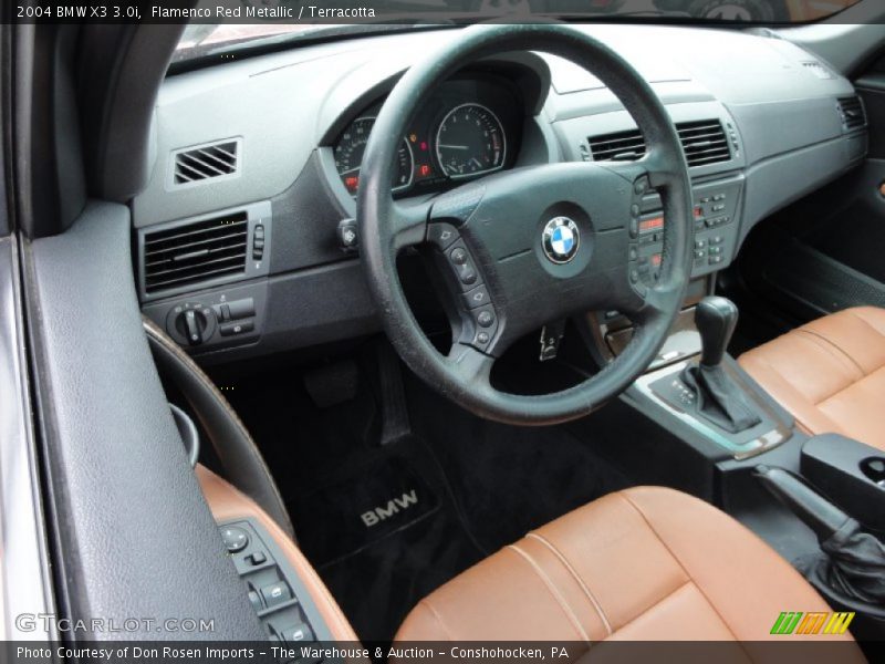 Flamenco Red Metallic / Terracotta 2004 BMW X3 3.0i