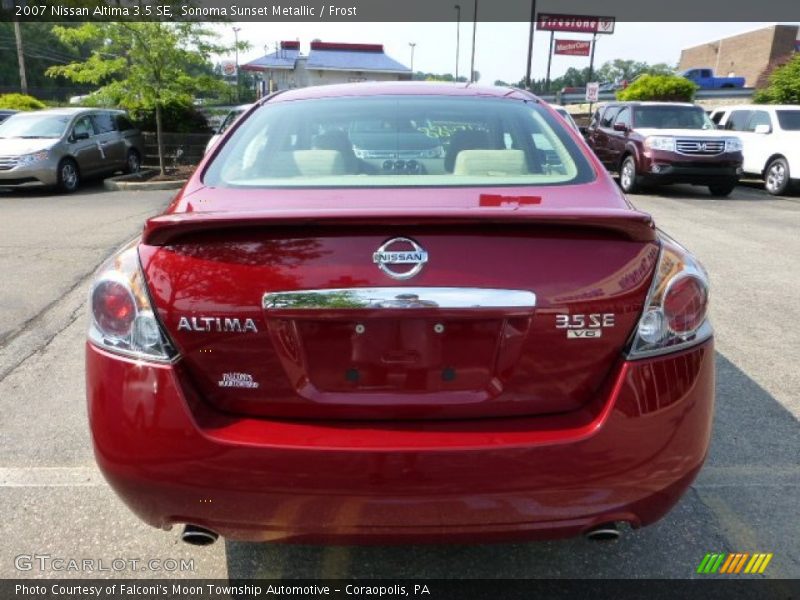 Sonoma Sunset Metallic / Frost 2007 Nissan Altima 3.5 SE