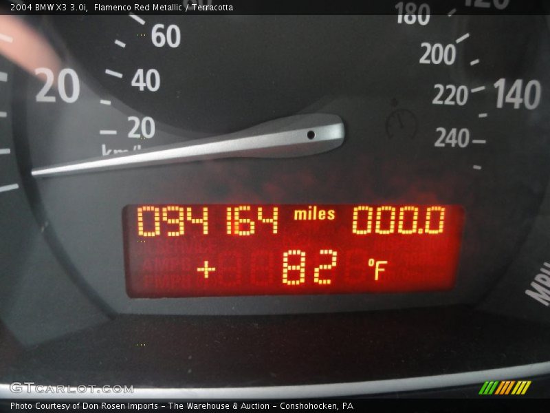 Flamenco Red Metallic / Terracotta 2004 BMW X3 3.0i