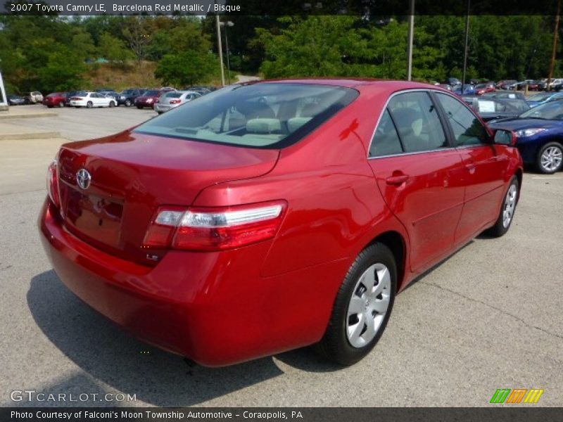 Barcelona Red Metallic / Bisque 2007 Toyota Camry LE