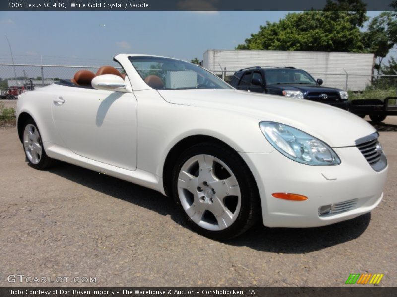 White Gold Crystal / Saddle 2005 Lexus SC 430