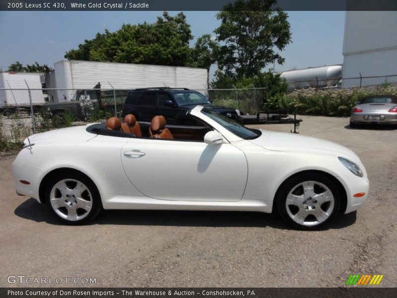 White Gold Crystal / Saddle 2005 Lexus SC 430