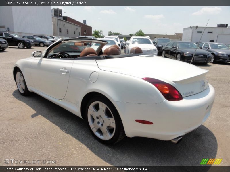 White Gold Crystal / Saddle 2005 Lexus SC 430