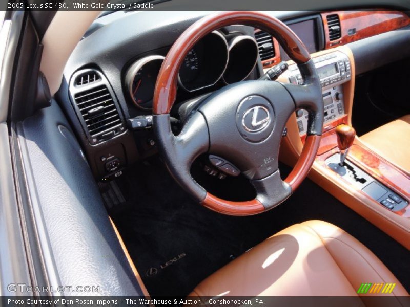 White Gold Crystal / Saddle 2005 Lexus SC 430