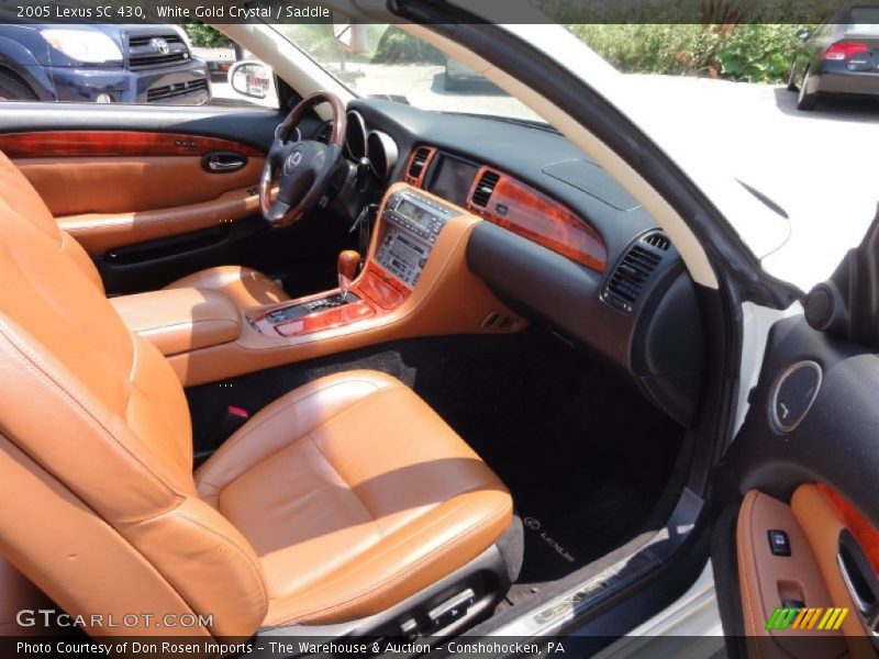 White Gold Crystal / Saddle 2005 Lexus SC 430