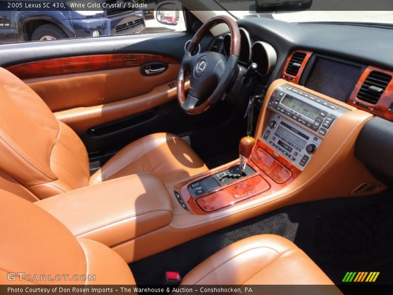 White Gold Crystal / Saddle 2005 Lexus SC 430
