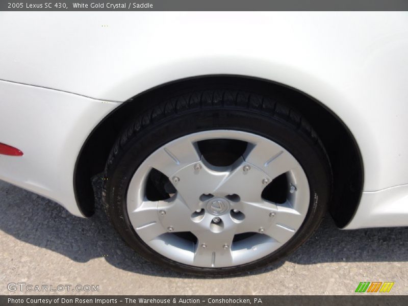 White Gold Crystal / Saddle 2005 Lexus SC 430