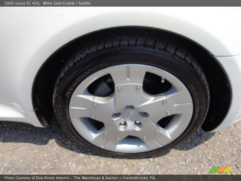White Gold Crystal / Saddle 2005 Lexus SC 430