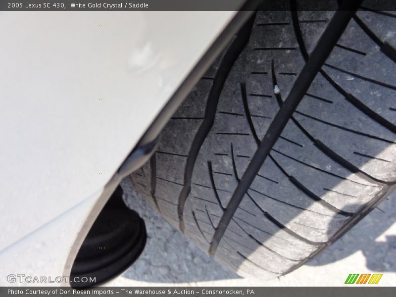 White Gold Crystal / Saddle 2005 Lexus SC 430