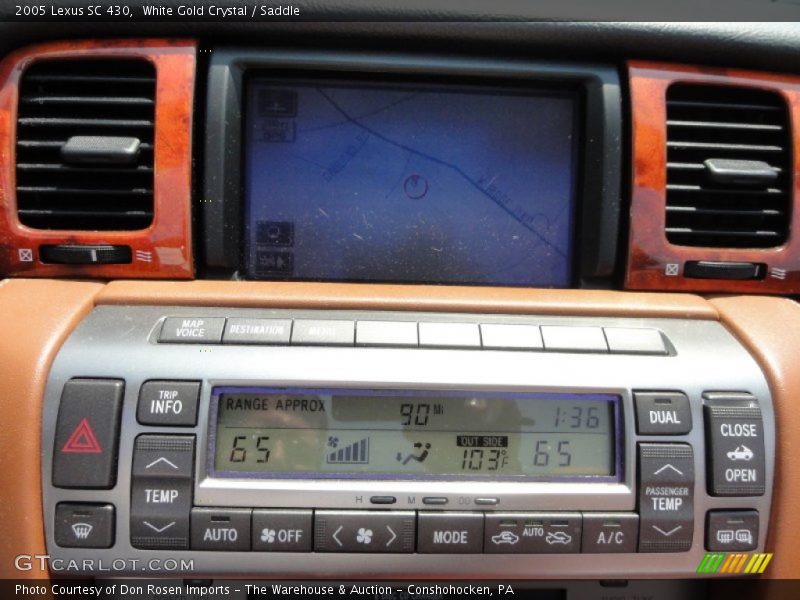 White Gold Crystal / Saddle 2005 Lexus SC 430